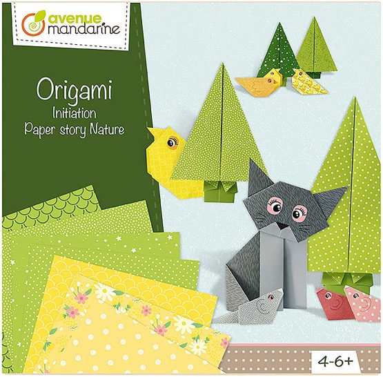 Avenue Mandarine Origami Initiation 'Paper Story Nature' Creative Box (Ages 4-6+)
