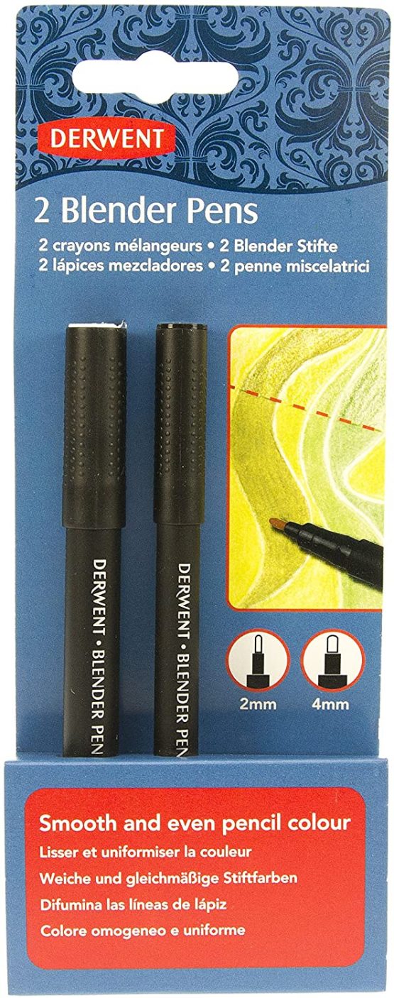 Derwent Blender Pen, Set Of 2, 2mm & 4mm Nibs, Ideal For Blending Pencil Lines, Professional Quality, 2302177 - Image 3