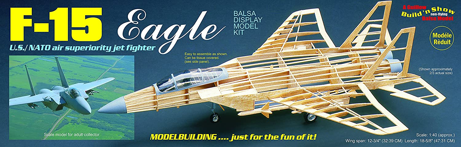 Flat River Group Guillow's F-15 Eagle Model Kit, Small, Multicolor, Mittel