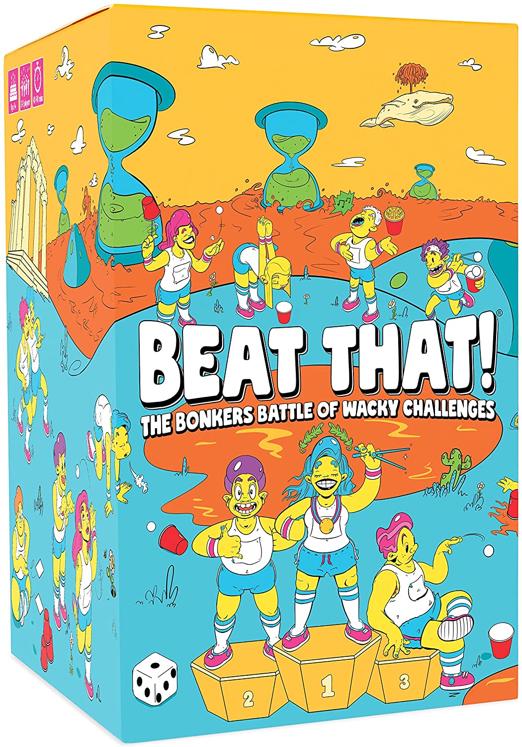 Gutter Games Beat That Game, The Bonkers Battle of Wacky Challenges, Family Games for Kids and Adults, Card and Board Game