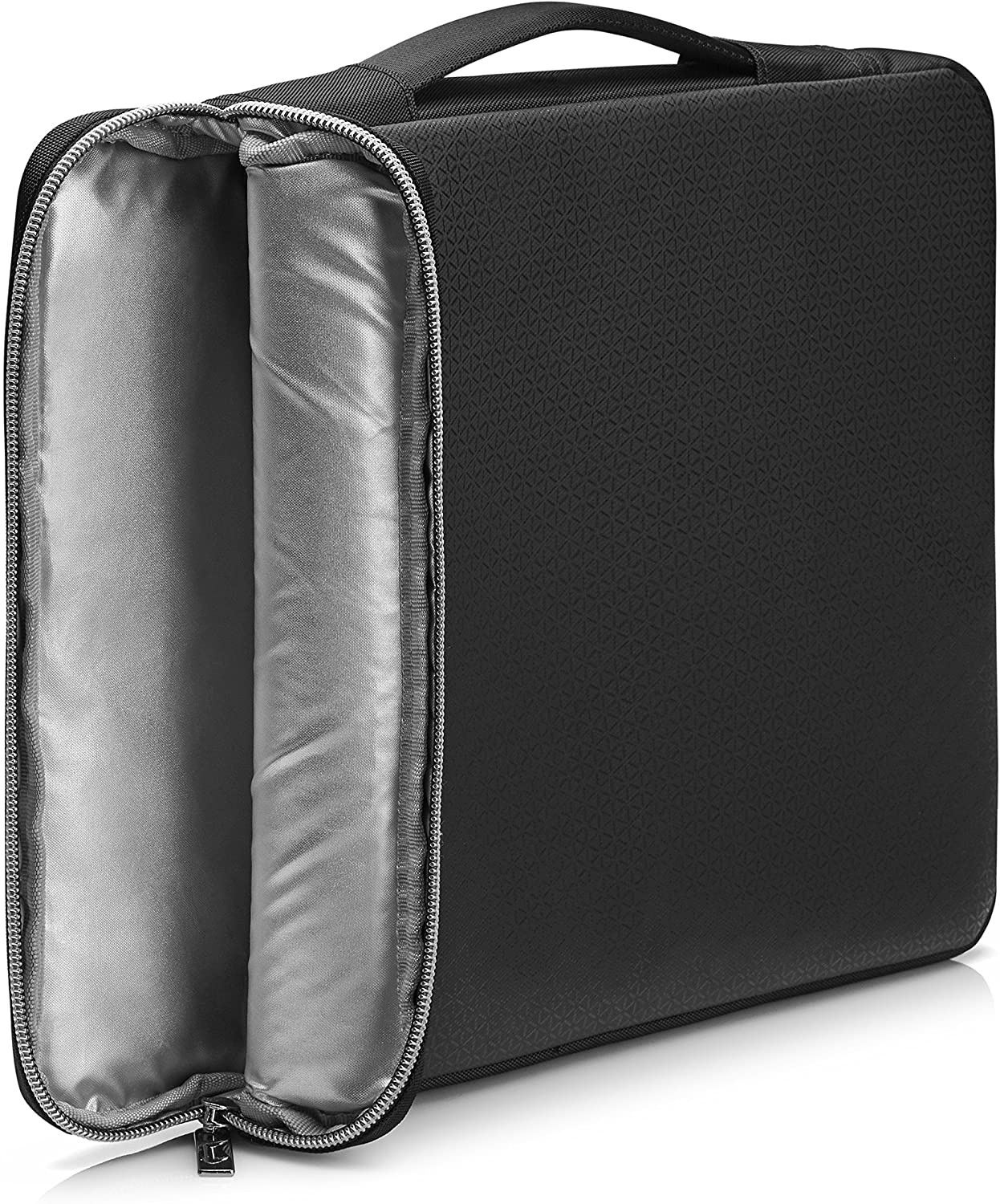 HP Duotone 15.6 Inch (39.6 cm) Black & Silver Carry Sleeve for Laptop/Chromebook/Mac, Black/Silver - Image 3