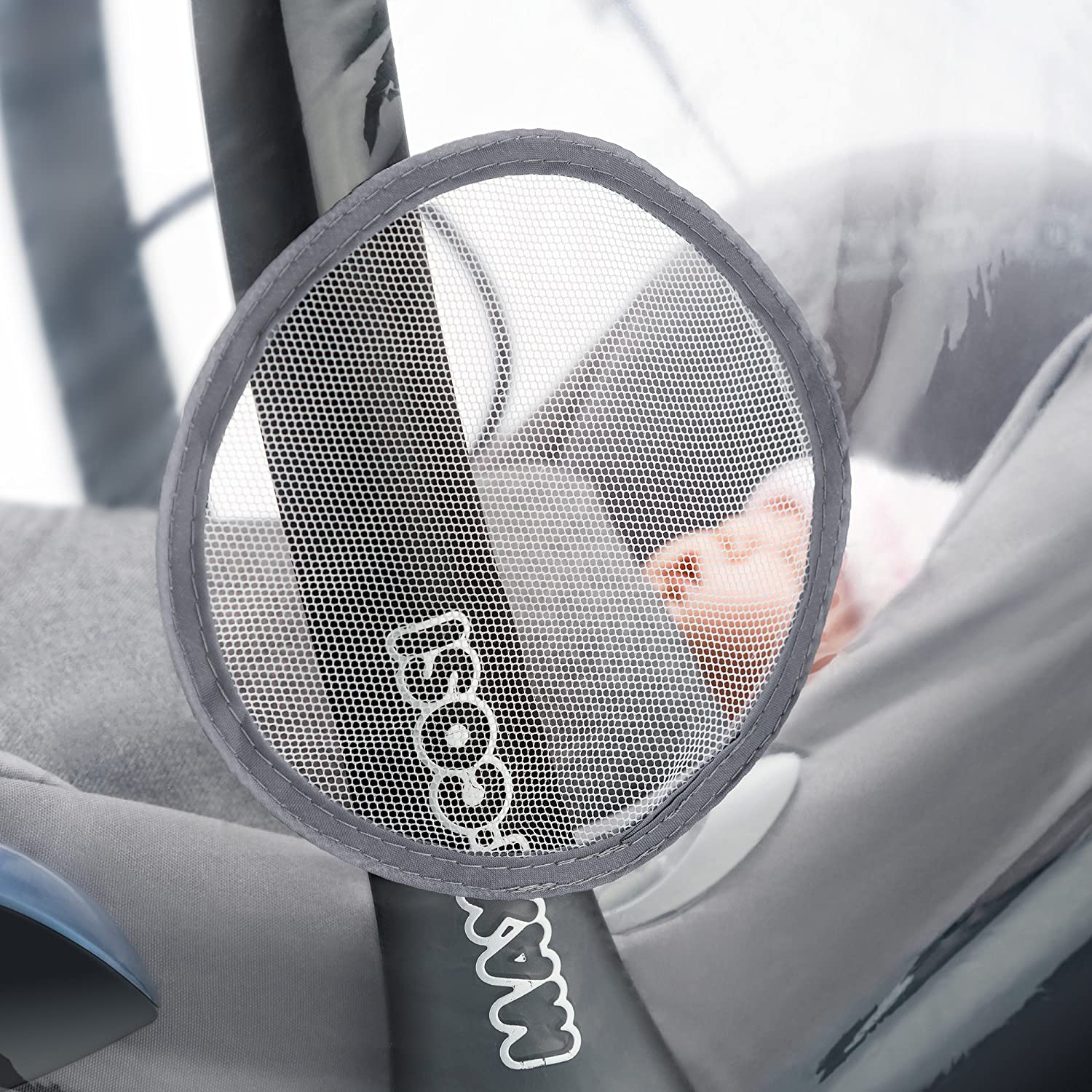 ZAMBOO Universal Car Seat Rain Cover with Quick-Access Window (to fit Maxi COSI/Cybex/Graco/Joie/Nuna e.g.) - Image 4