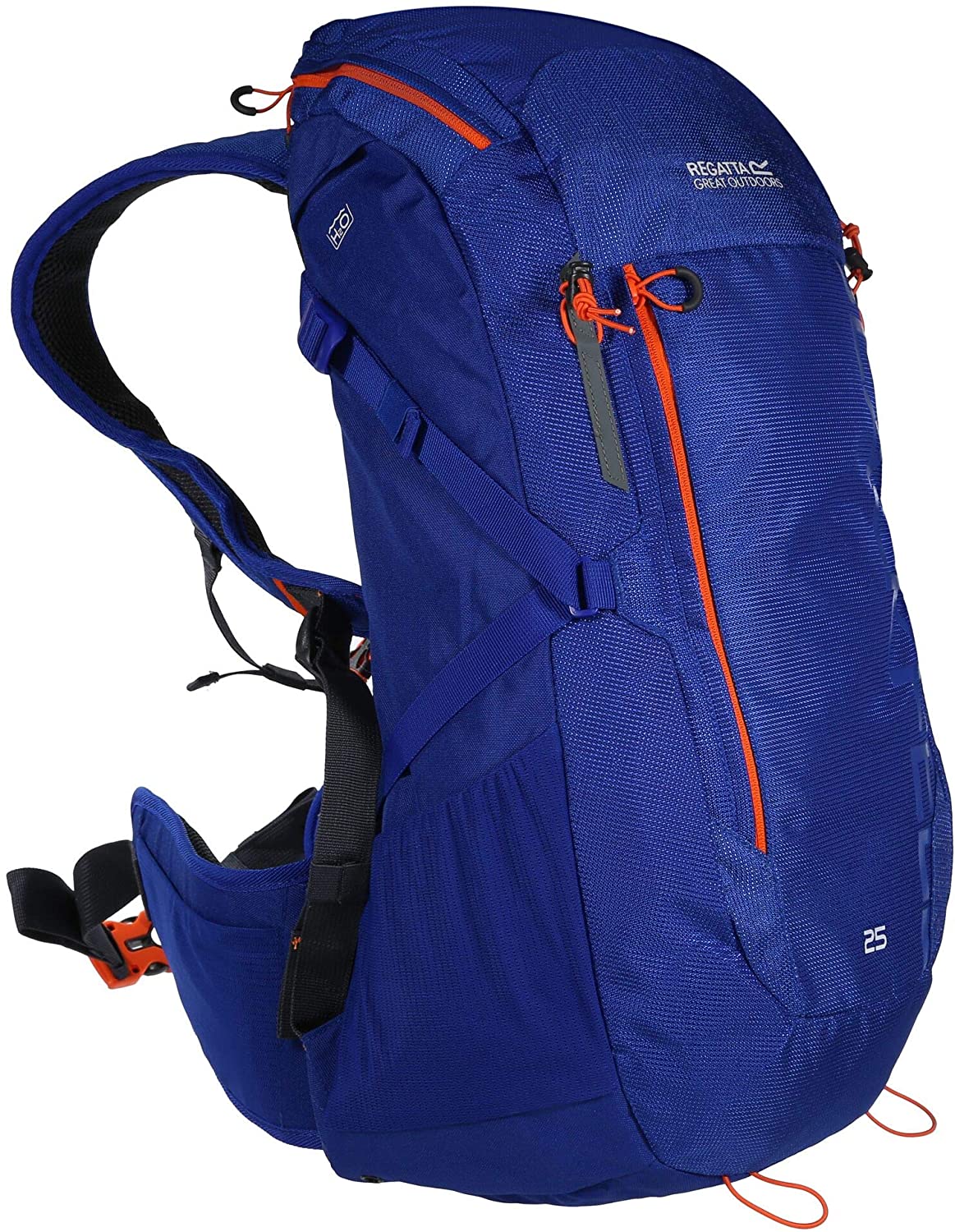 Regatta Blackfell III 25L Rucksack - 25L - Surf Spray/Blaze Orange, Blue / Orange