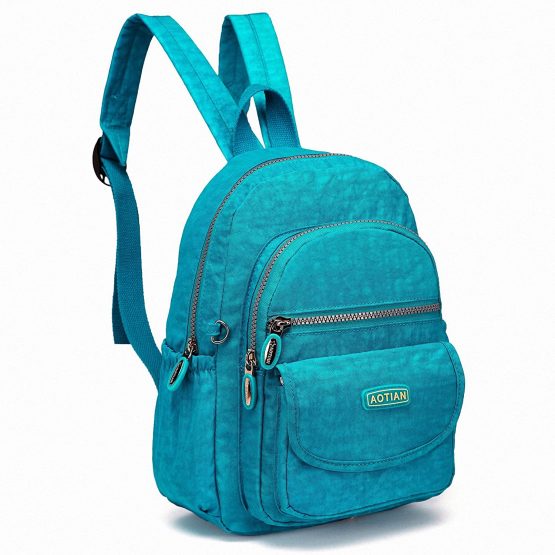 AOTIAN Nylon Lightweight Sturdy Little Casual Backpack 7 L Turquoise - Image 3