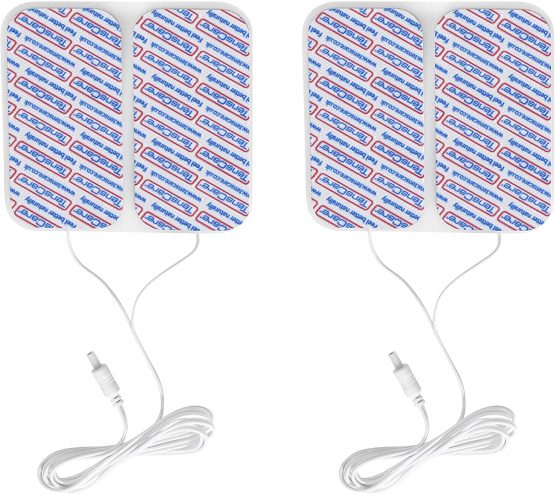 TensCare MamaTENS Replacement Electrodes with circular lead connection for the New Mama TENS model, Pack of 4