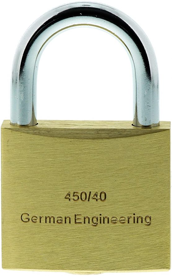 Burg Wächter Boccia 450 40 SB Padlock, 6.5 mm Shackle Thickness, Drilling and Pinch Protection, 2 Keys, 40 mm - Image 2