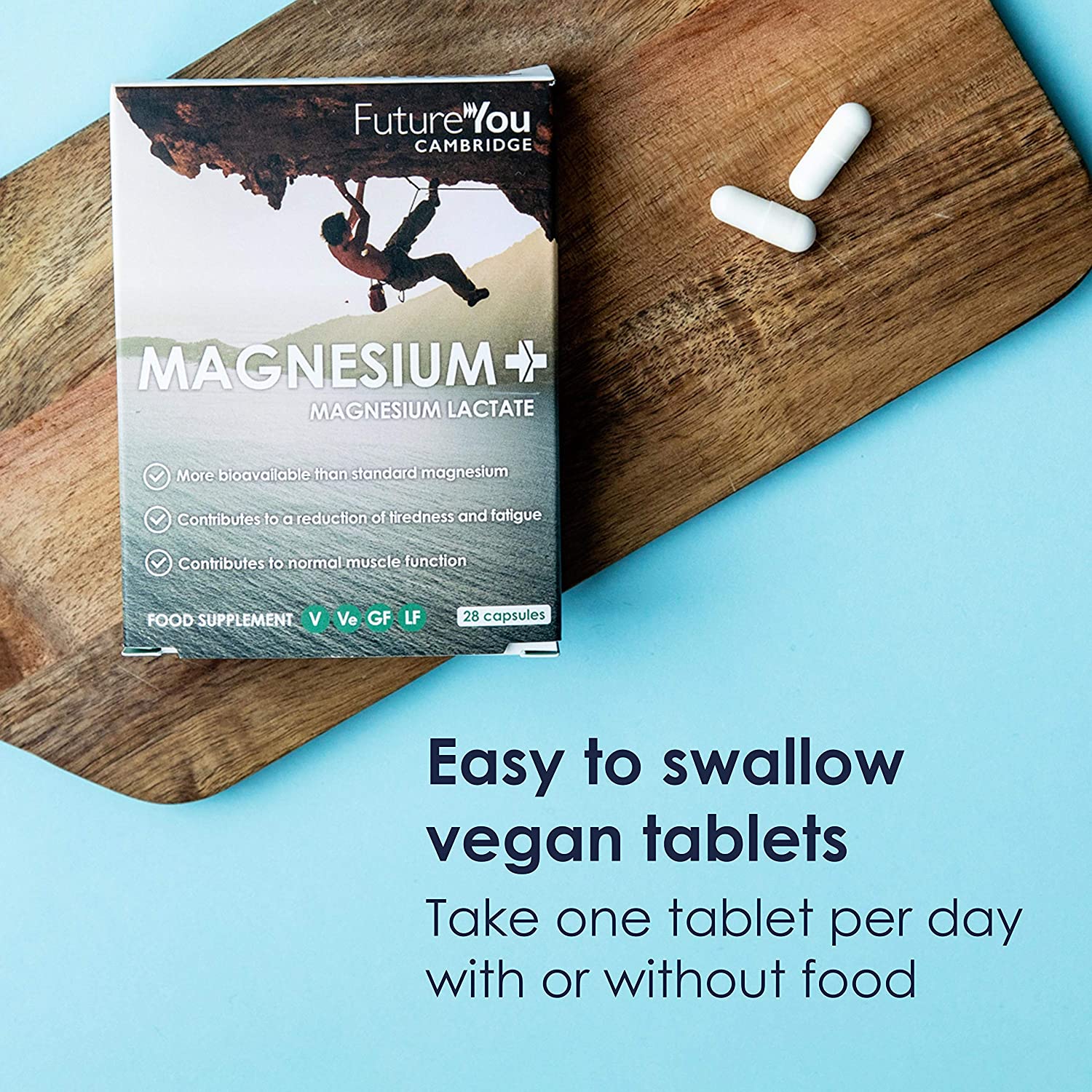 Magnesium+ 575mg Supplement, 28 High Strength Capsules - Image 2