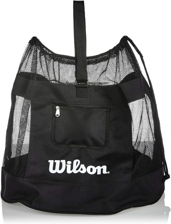 Wilson Universal Ball Net, Suitable for All Sports, Drawstring Opening, Black, WTH1816