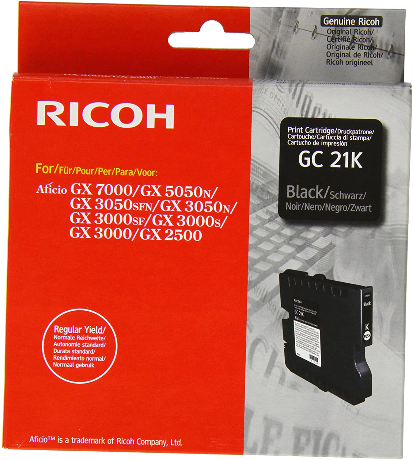 Ricoh Gelsprinter Toner Cartridge, Regular Yield - Black, 1 Pack - Image 2