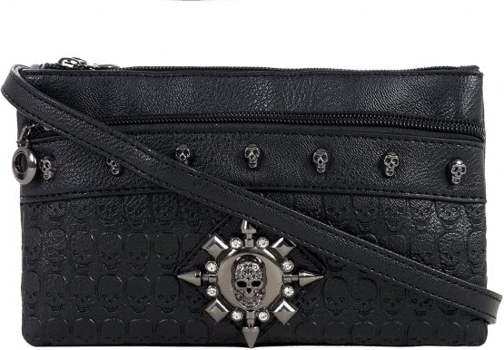 GOTHIC SKULL STAR Ladies Handbag Clutch Evening Handbag | Backpack Rucksack | Steam Punk Rock Goth | School College PU Vegan Leather Bag