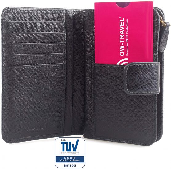 OW-Travel RFID Card Protector Sleeves. Bank Card Security Protector. Skimming Card Guard Defender Holder. Skim Guards. Wallet Blocking Sleeve Holders Credit Cards. Contactless Card Protector Pink 10 - Image 4