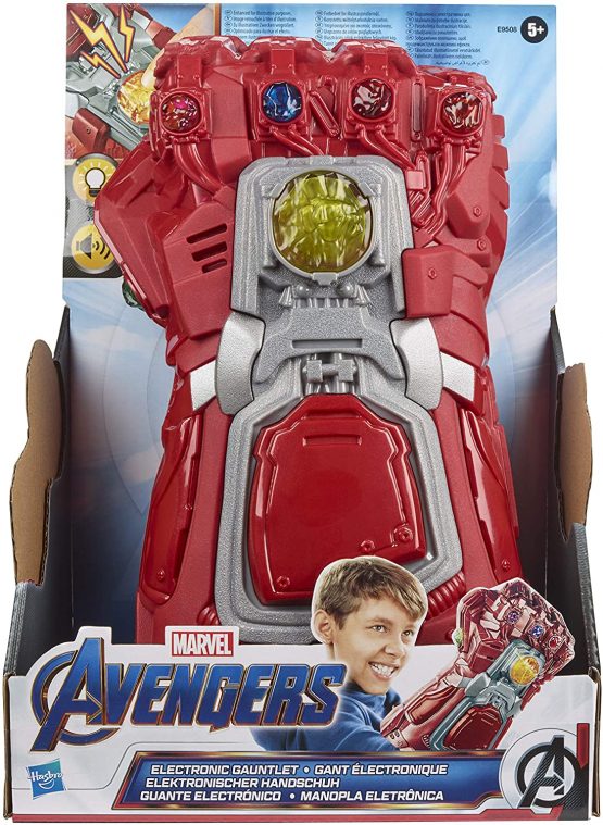Marvel Avengers: Endgame Red Infinity Gauntlet Electronic Fist Roleplay Toy with Lights and Sounds for Children Aged 5 and Up - Image 2