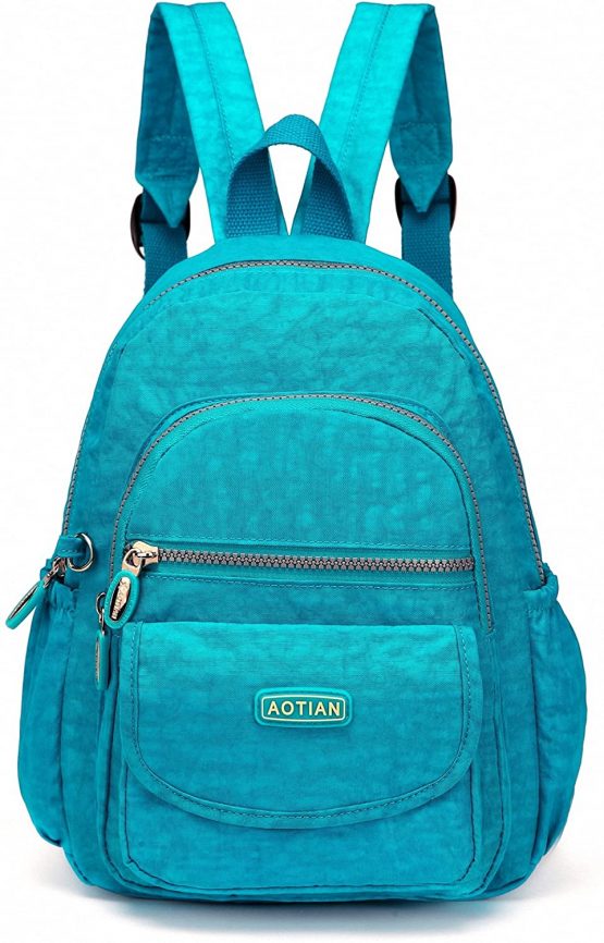 AOTIAN Nylon Lightweight Sturdy Little Casual Backpack 7 L Turquoise