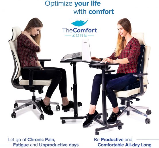 Lumbar Support and Back Support for Office Chair Cushion, Back Support Cushion for Back Pain and Sciatica Pain Relief, Car Seat Cushion and Back Cushion Works as Back Support Pillow - Image 2