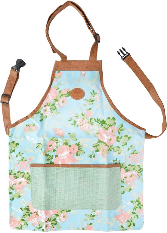 Fallen Fruits Ltd RD37 Apron (Rose), Blue Green