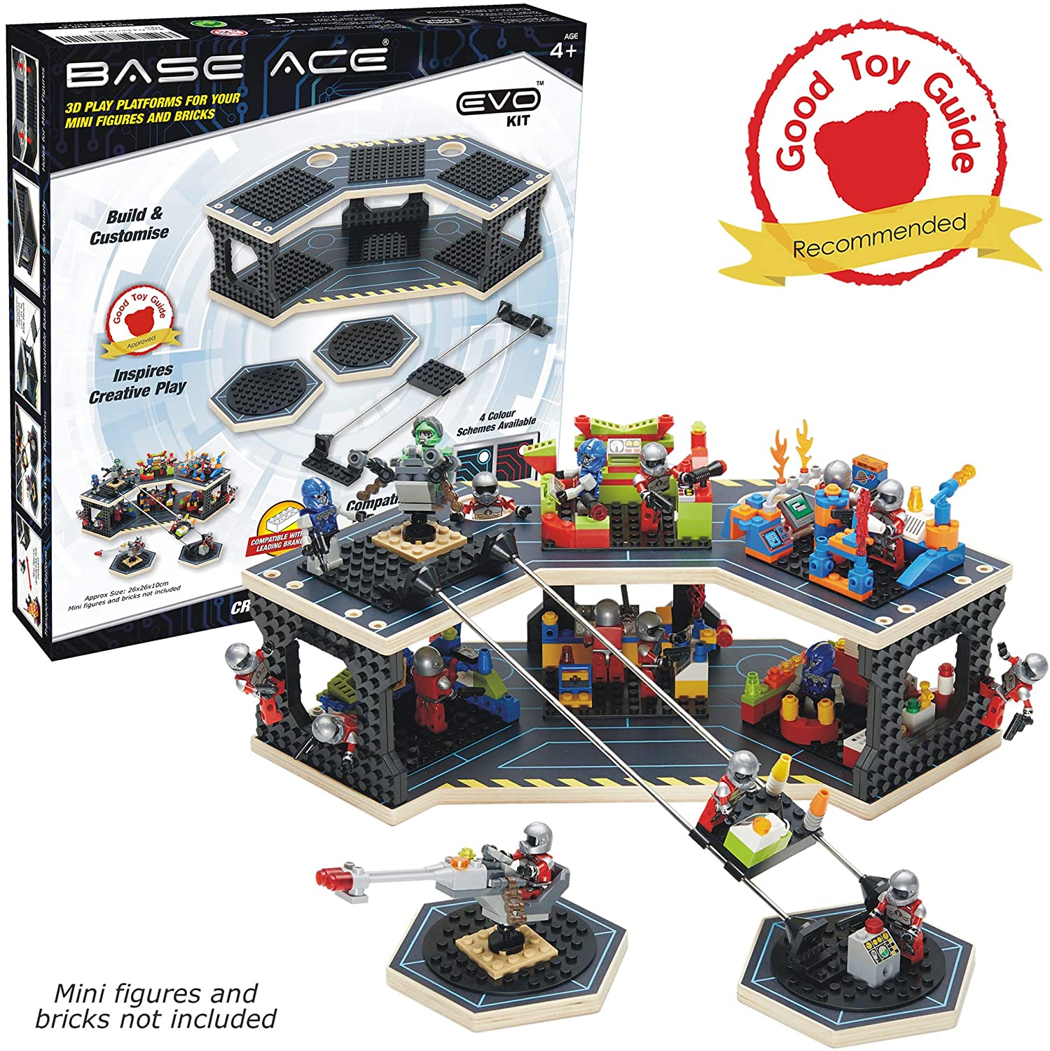 Base Ace 3D Play Platform for Minifigures EVO Kit Construction Toy for ...