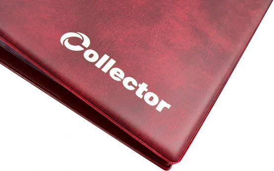 Collector Coin Album for 280 MEDIUM sizes coins 50p 50 pence £1 £2 €1 €2 - 10 pages and red dividers - RED - Image 3