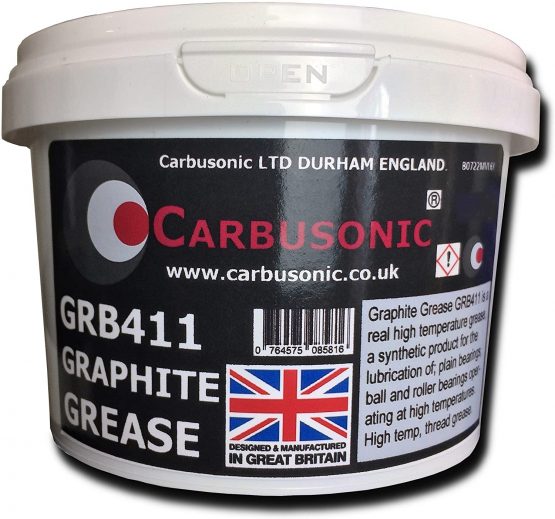 Carbusonic Graphite grease fully synthetic high temperature lubricating grease hammer, slide, shunt and wire rope waterproof grease 500 gm - Image 2