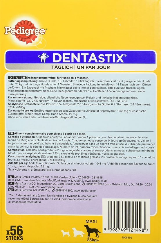 Pedigree Dentastix dog treat for large dogs, different varieties - Image 3