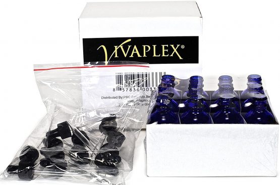 Vivaplex 12, Cobalt Blue, 2 Oz, Glass Bottles, With Glass Eye Droppers - Image 3
