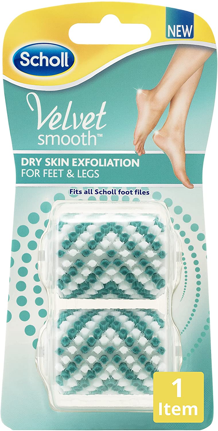Scholl Velvet Smooth Exfoliator Replacement Roller Head (Pack of 2), 1 count (Pack of 2)