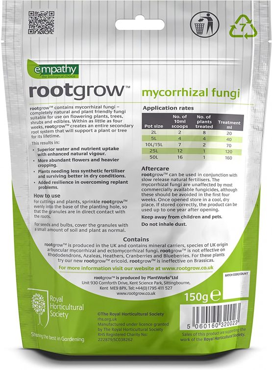 Plantworks Ltd RG150 Empathy RHS 150g Rootgrow Mycorrhizal Fungi - Image 2