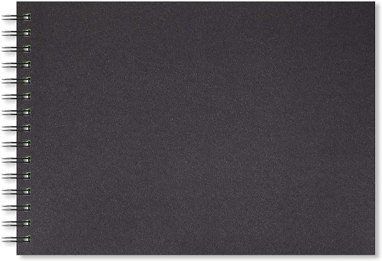 Artgecko Classy Sketchbook A4 Landscape - 80 Pages (40 Sheets) 150gsm White Cartridge Paper