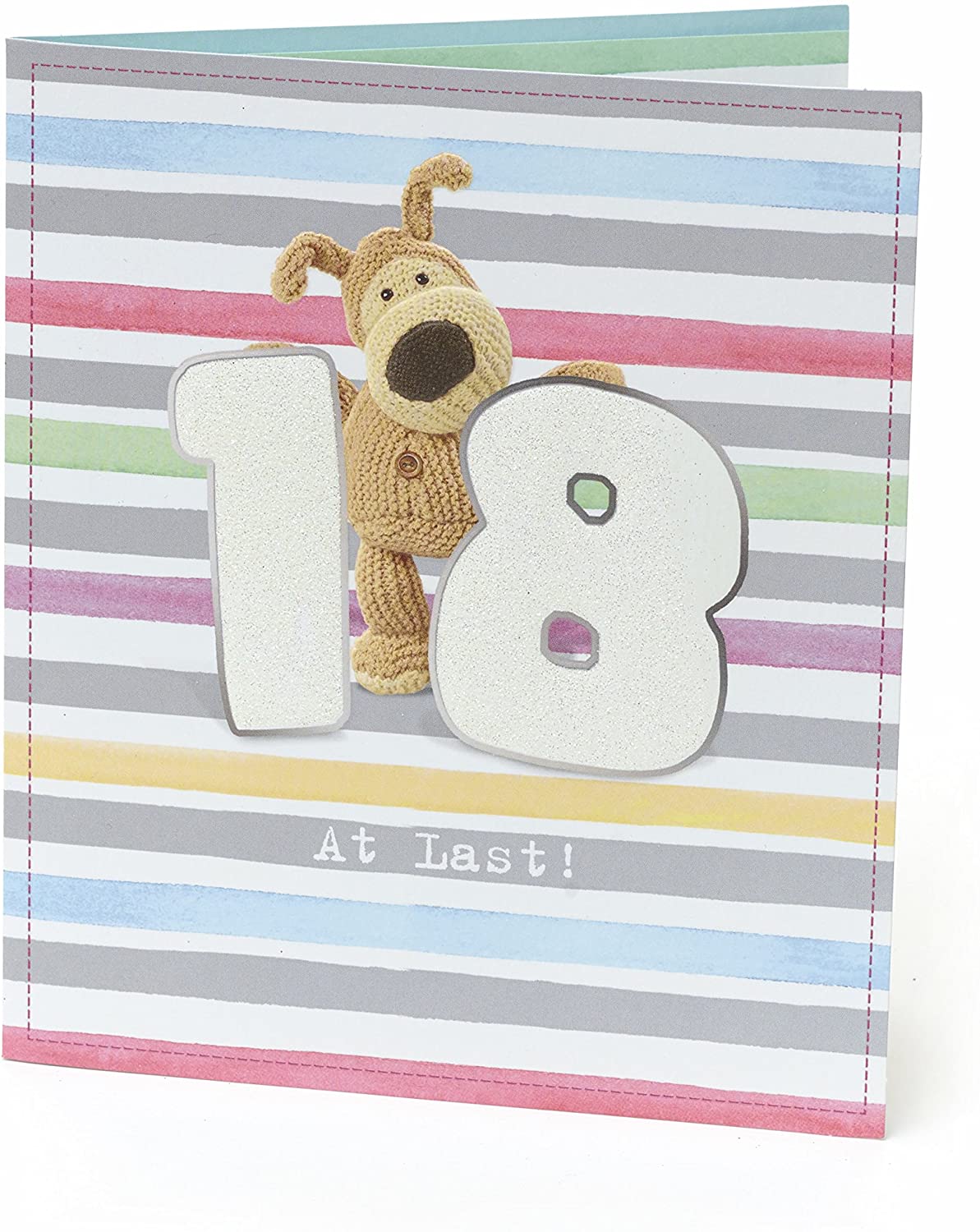 Boofle 18th Birthday Card, Age 18 Birthday Card, 18th Birthday Gifts for Girls, Idea Gift Card for Her
