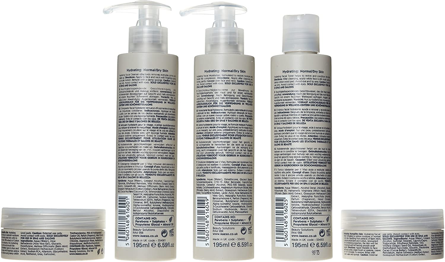 Kaeso Hydrating Facial Collection Kit, Complete Skincare Set including Cleanser, Toner, Exfoliator, Mask & Moisturiser - Image 2