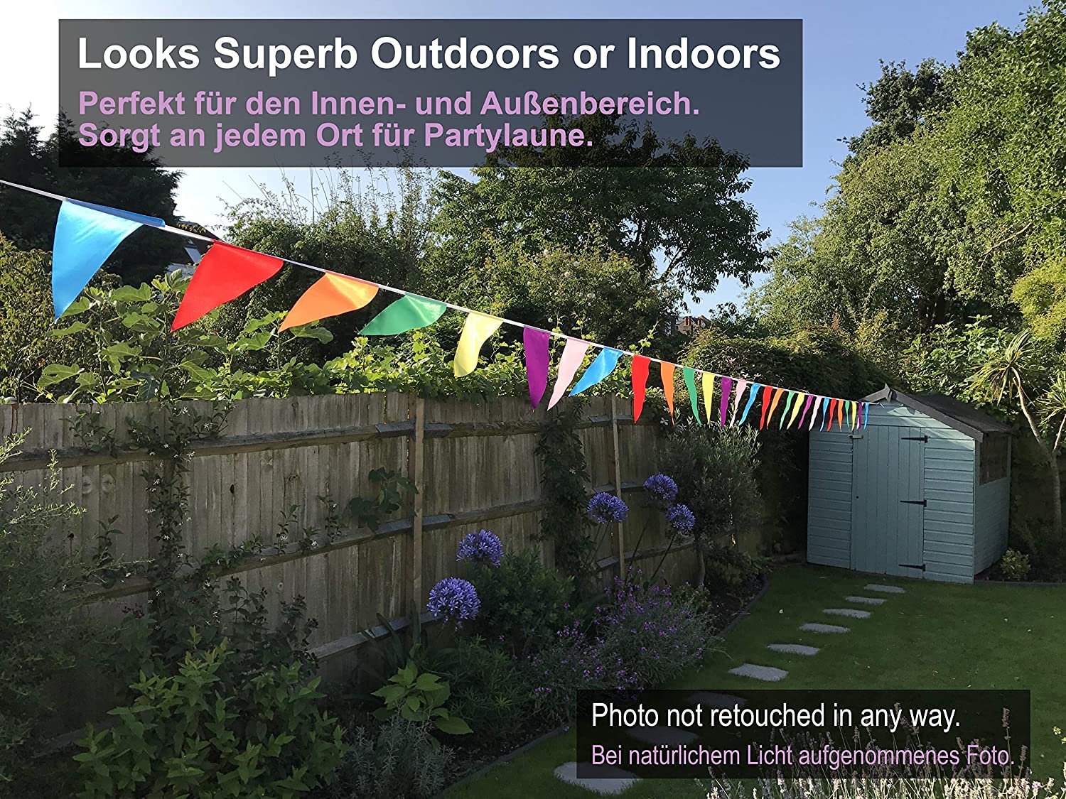 Premium Reusable Bunting Banner, Bunting Outdoor Waterproof, As Seen on TV, Polyester Fabric Bunting - Image 2