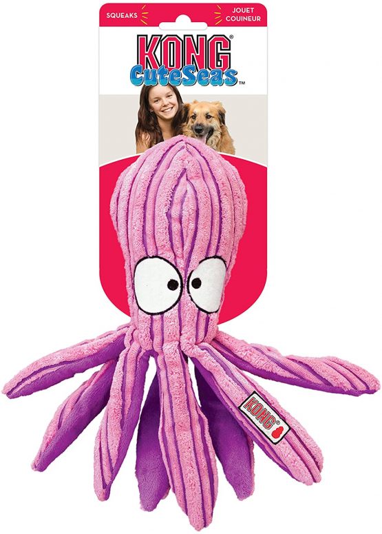 KONG - CuteSeas Octopus - Corduroy Plush Dog Toy - For Small Dogs - Image 3