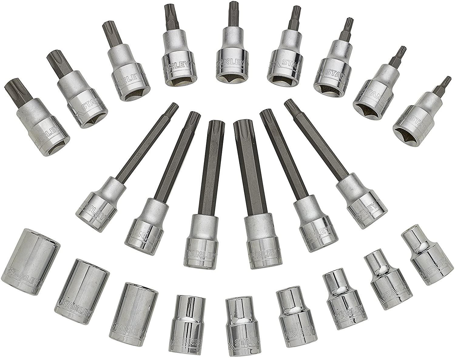 Stanley STMT1-74176 Module Bit Socket Set, Multi-Colour, 1/2-Inch, Set of 24 Piece
