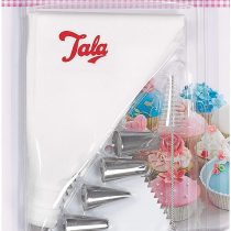 Tala Icing Bag Set with 6 Nozzles, Scraper and Brush
