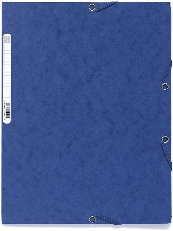 Exacompta Glossy Elasticated Folder, A4, 400 g - Assorted Colours, Pack of 10 (+ 1 Free) - Image 4