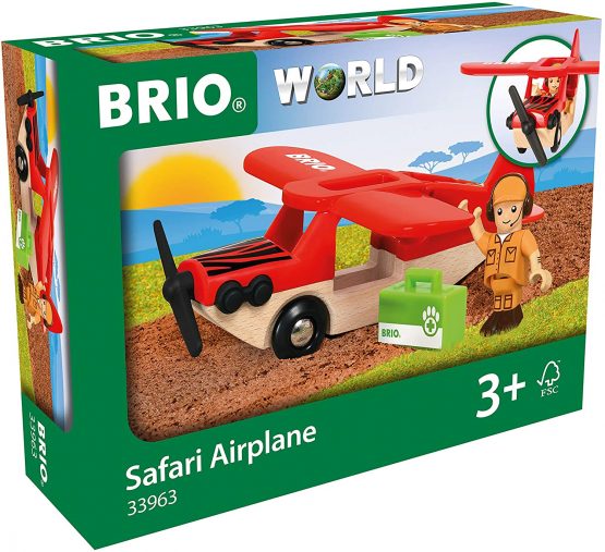 BRIO World Safari Airplane for Kids Age 3 Years Up - Compatible with all BRIO Railway Sets & Accessories - Image 2