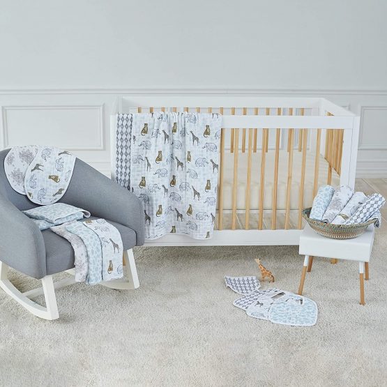 aden + anais 100% Cotton Muslin Musy Squares, Multi-use Baby Cloths for Girls & Boys, 70x70cm, Ideal Newborn & Infant Nursing Set, Perfect Shower Gifts, 3 Pack, Jungle - Image 4