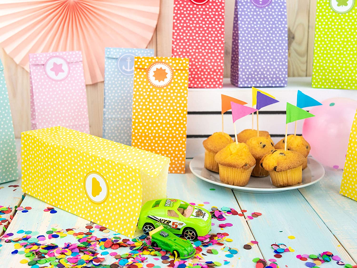Papierdrachen 24 gift bags for birthdays - fill them and give them as presents - a little thank you to your guests - Image 2