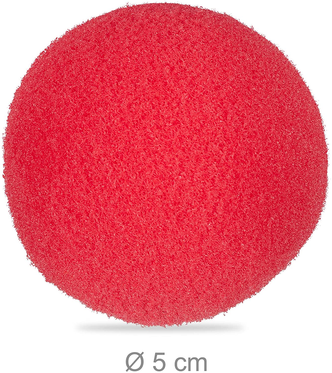 Relaxdays 25 red clown noses, for children and adults Foam rubber, Carnival, Halloween, Red, 25 unidades - Image 4