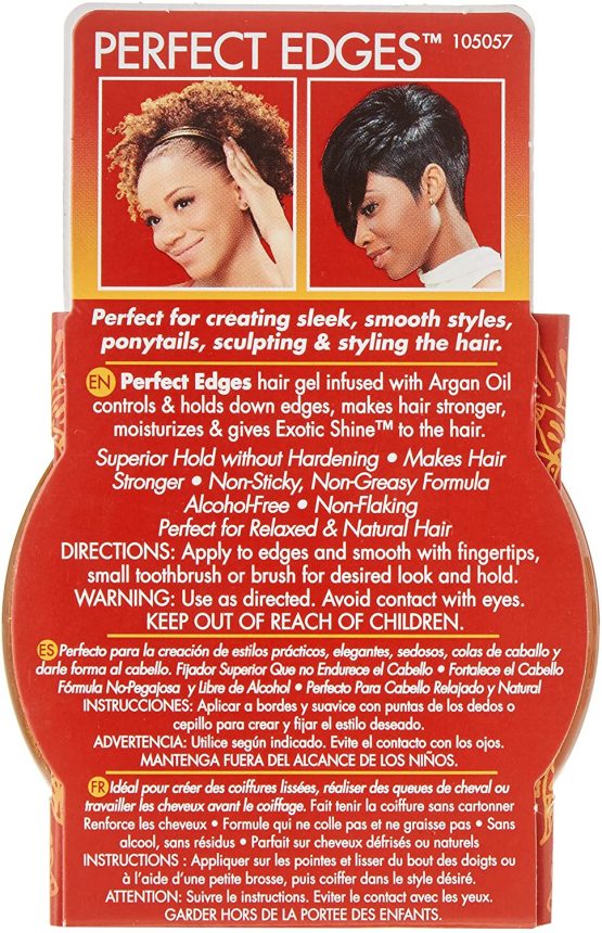 Creme of Nature Argan Oil Perfect Edge Hair Gel 63.7 g, CNPED - Image 3