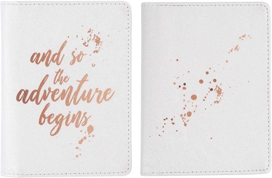 Vivid Hue Passport Wallet Holder Cover for Women Men PU Leather Fun Travel Organiser Gift (Adventure Begins) - Image 2