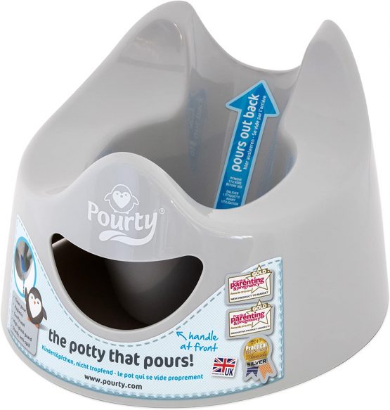 Pourty Easy-to-Pour Potty (Penguin Grey), P1GR