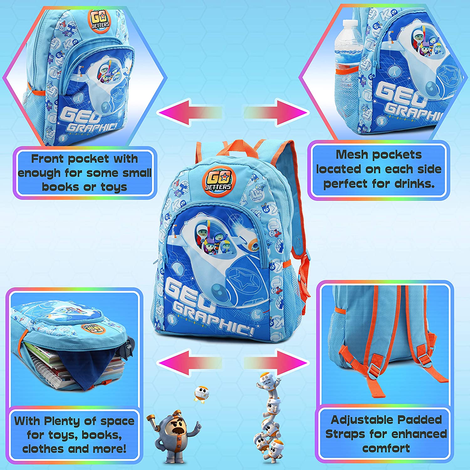 Go Jetters CBeebies School Bag For Boys Rucksack For Kids Toddlers go-jetters-cbeebies-school-bag-for-boys-rucksack-for-kids-toddlers