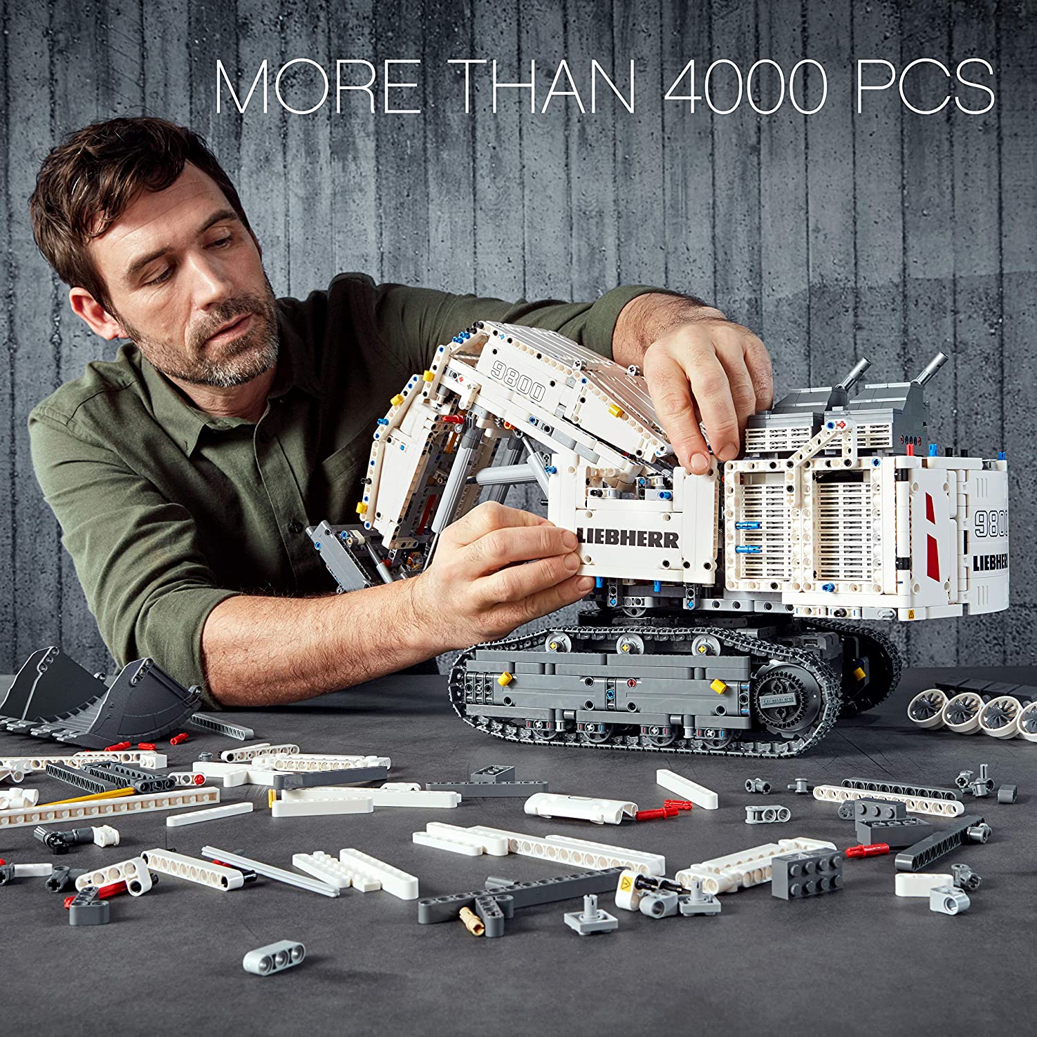 LEGO 42100 Technic Control Liebherr R 9800 RC Excavator, Remote App Controlled Advanced Construction Set, with Interactive Motors - Image 2