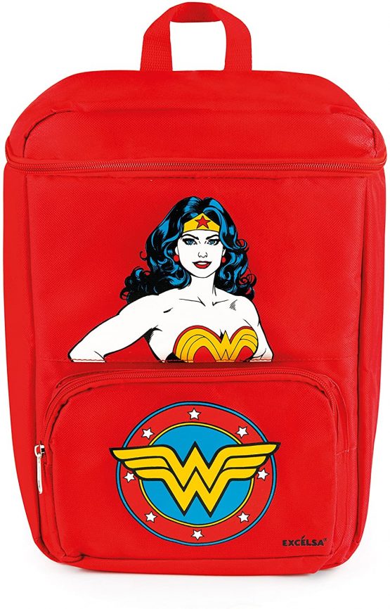 Excelsa Wonder Woman Backpack Thermal, Red, 13 Litres