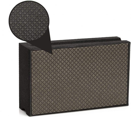 GLASS POLISH 15104| Diamond Hand Pad, Hand-Held Sanding Block for Grinding, polishing, Sharp Edges | Grit 120 - Image 2