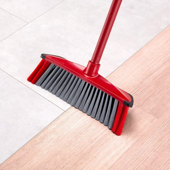 Vileda 3Action Broom Plus Long Handled Dustpan, Red - Image 4