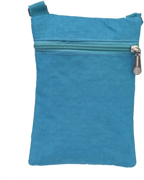 Ladies Crinkled Nylon Small Cross Body Bag Organizer - Image 2