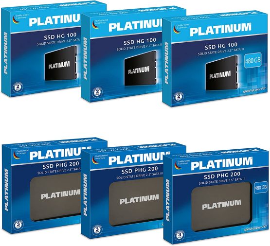 Platinum HG 100 2.5 inch internal SSD hard drive, 480 GB, for notebook, laptop and PC, SATA III - Image 4