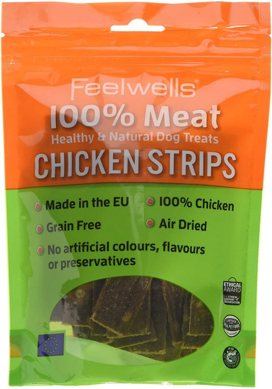 Feelwells 100% Meat Treats Chicken Strips, 100 g(pack of 10)