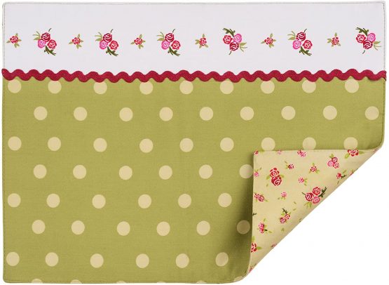 Premier Housewares Set of 4 Place Mats Table Mats Placemats And Coaster Sets 4 with Non Slip Mat Outdoor Placemats 1h x 41w cm x 30d
